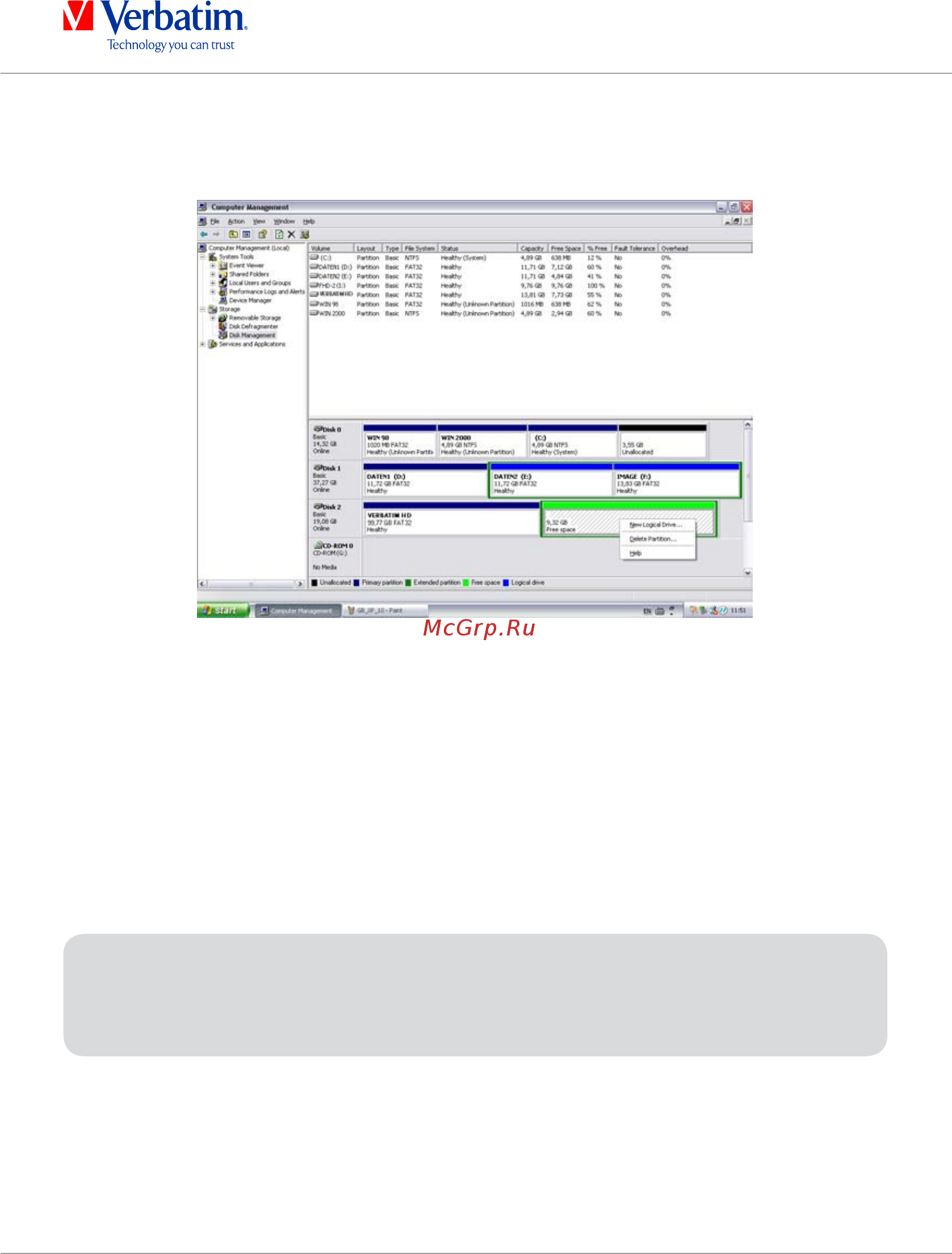 Verbatim 53151 500Gb Silver Инструкция по эксплуатации онлайн [18/23] 83855
