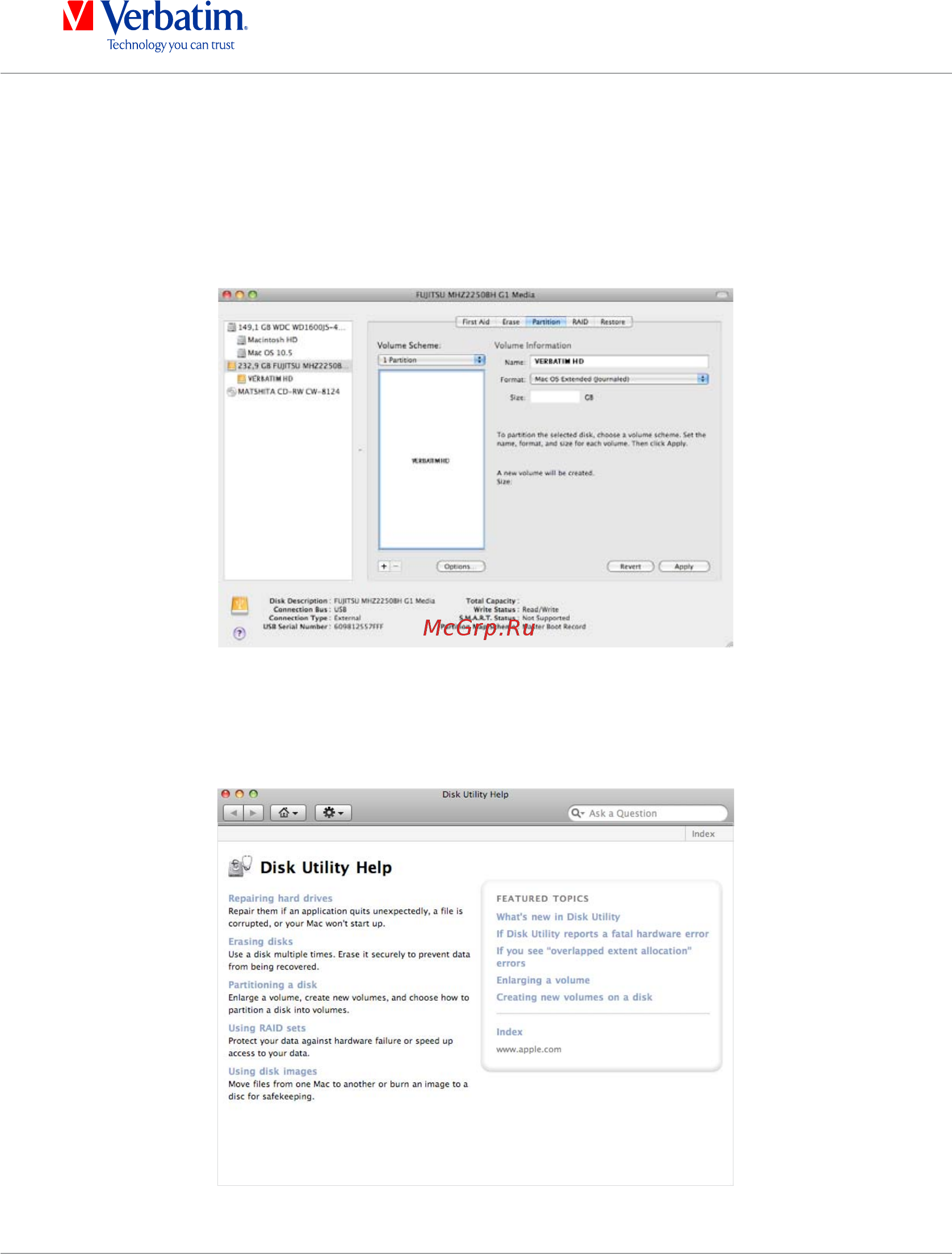 Verbatim 53151 500Gb Silver [19/23] Создание разделов на переносном жестком диске verbatim в операционной системе mac os x