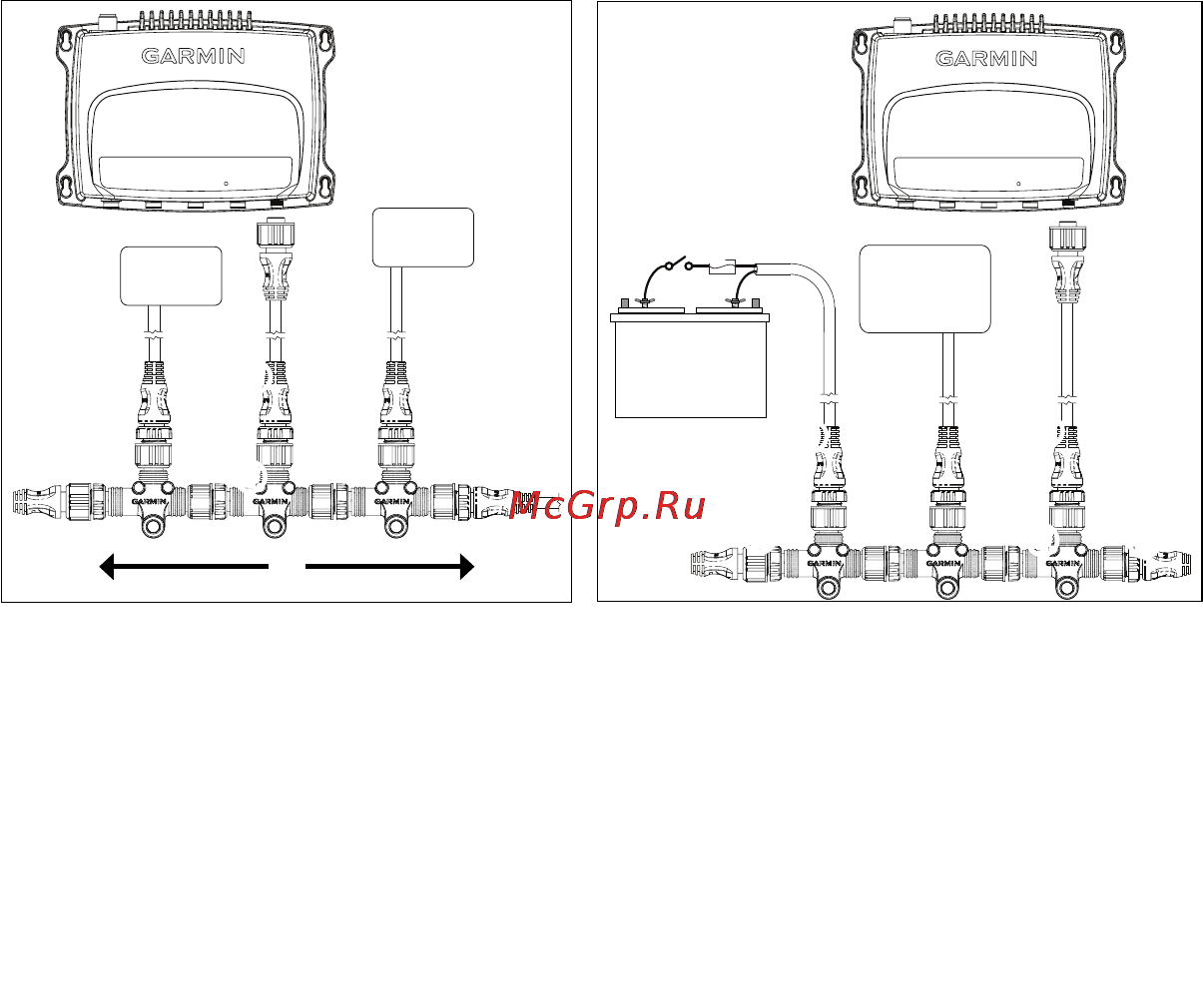 Garmin VHF 300i [11/16] To connect the vhf 300 series radio to your existing nmea 2000 network