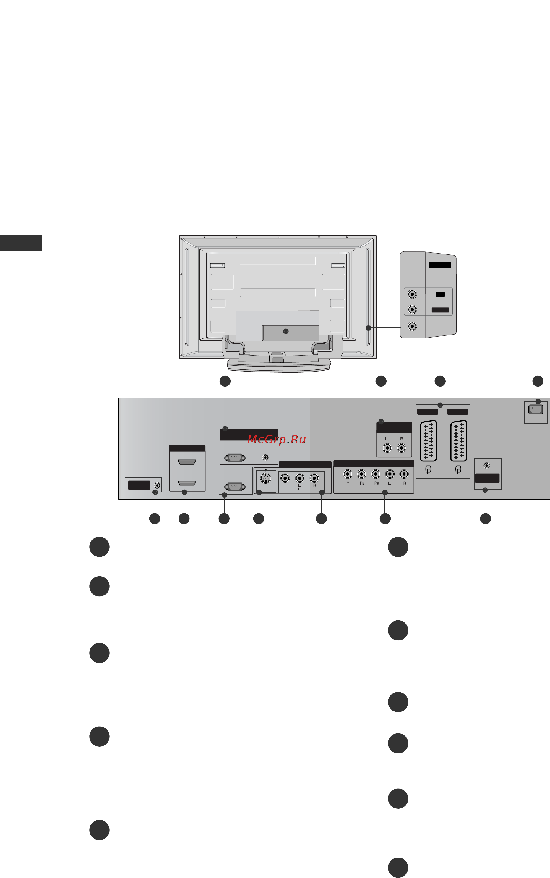 LG 42PC1RV [8/87] Подключение к задней панели