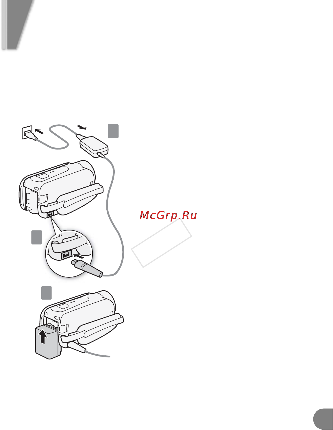 Canon HF R 406 (EU) [13/38] Зарядка аккумулятора