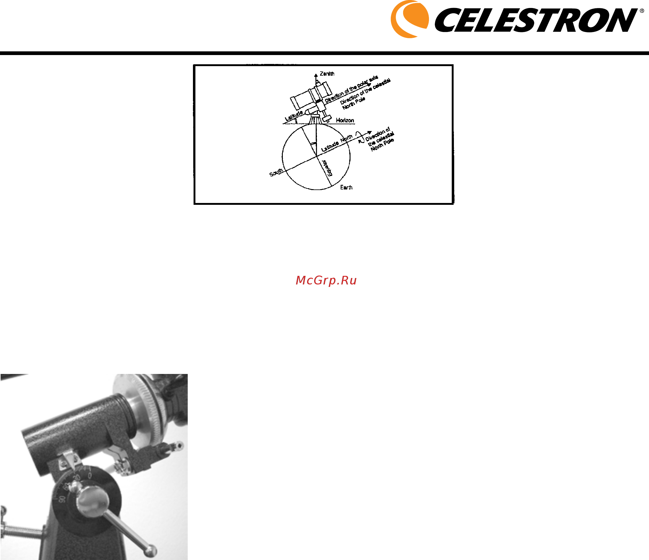 Celestron AstroMaster 130 nbsp EQ [19/28] Использование координатных кругов