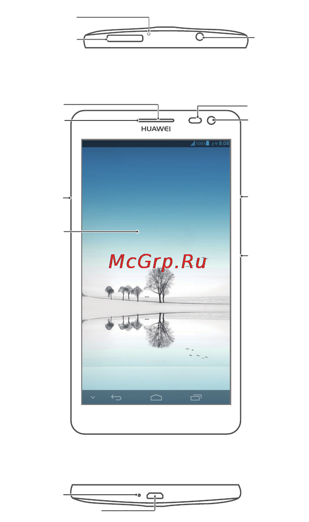 Huawei Ascend Mate White [2/7] Знакомство с телефоном