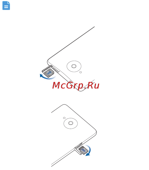 Huawei Ascend Mate White [3/7] Установка карты microsim и microsd карты