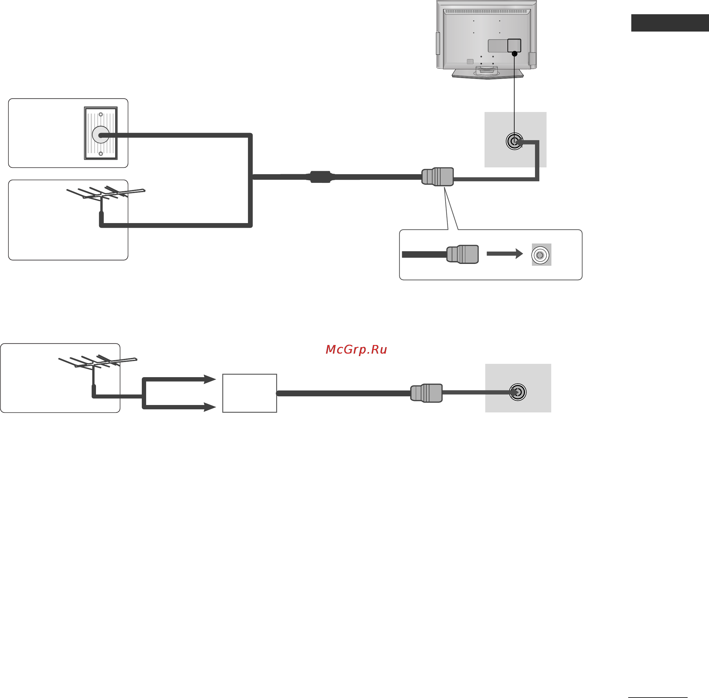 LG 26 [10/19] Подключение антенны