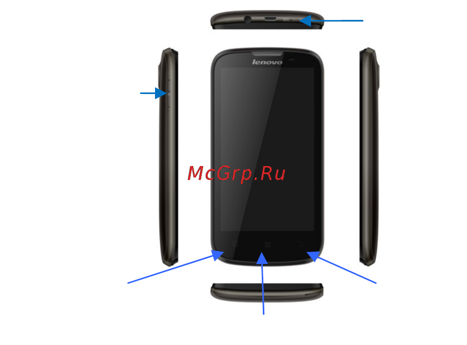 Lenovo A800 [12/16] Xác định cổng nối và bố trí nút