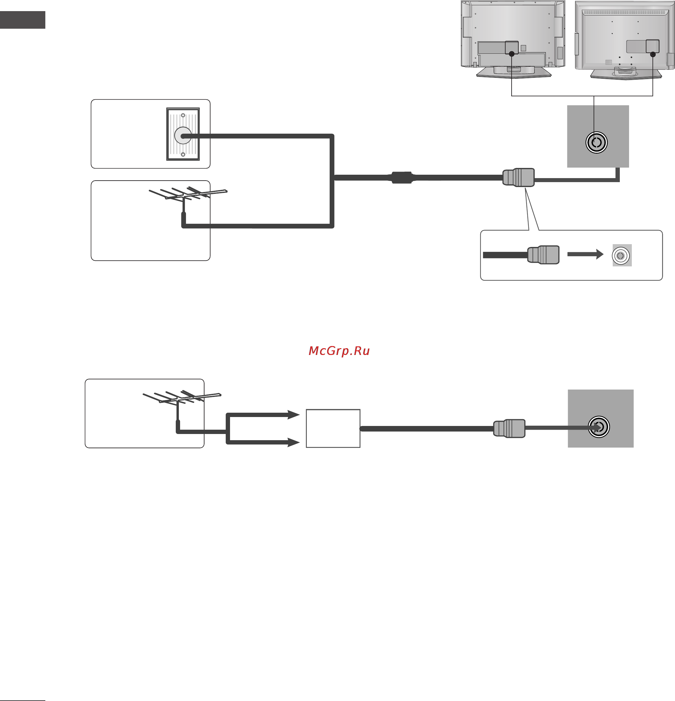 LG 19LS4D [14/96] Подключение антенны