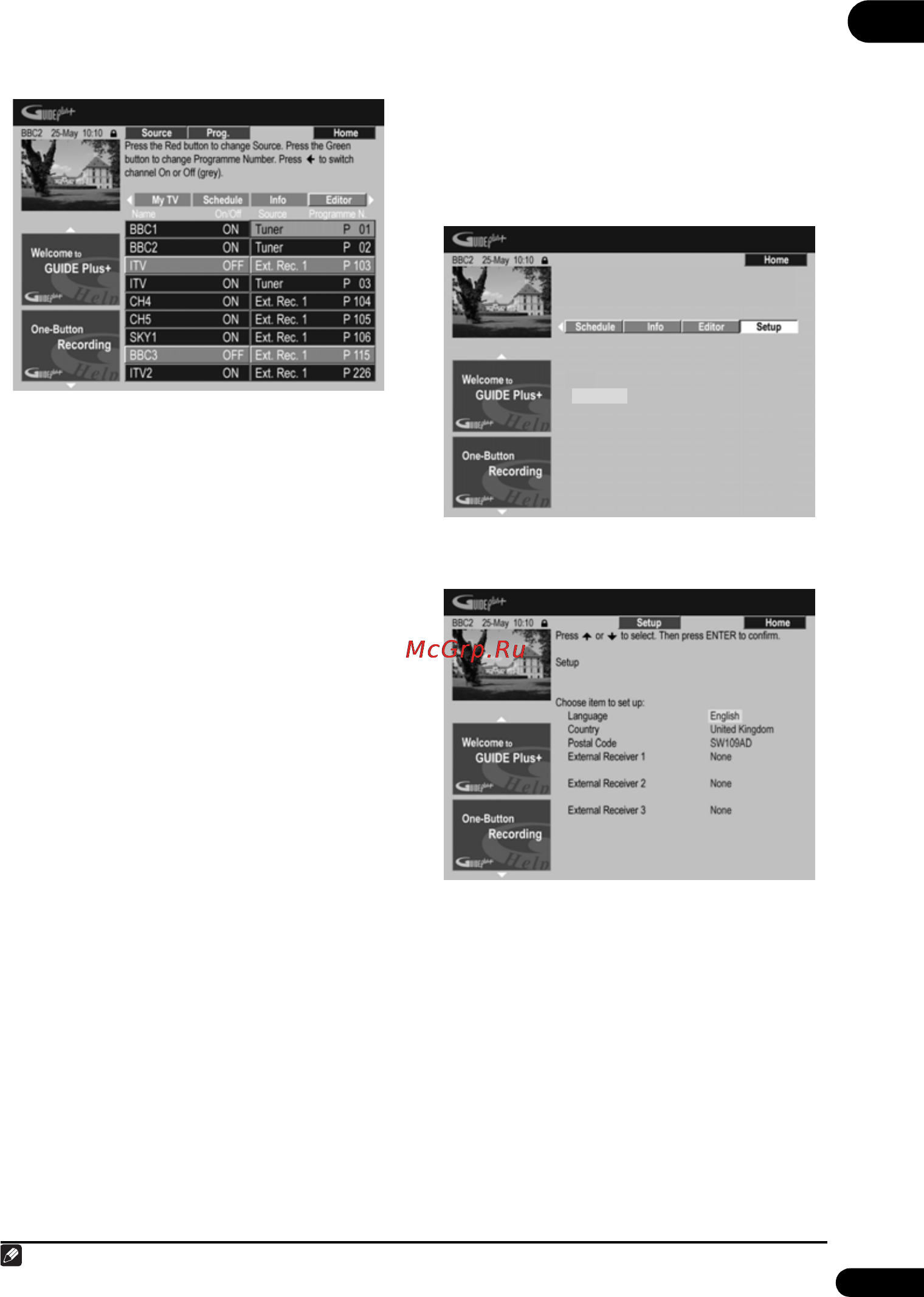 Pioneer DVR-560H-S [47/158] Область setup