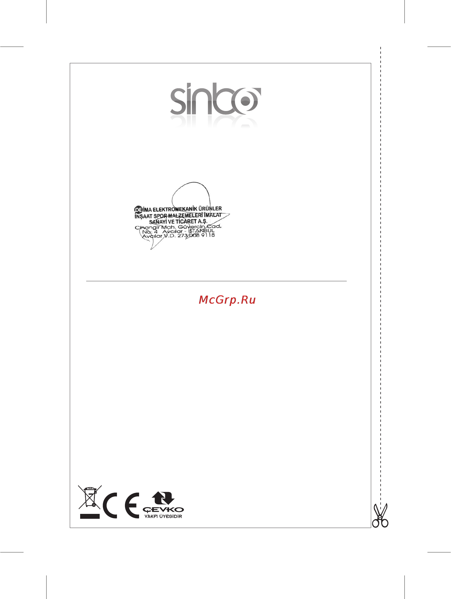 Sinbo SFH-3308 [24/24] Satici f rma