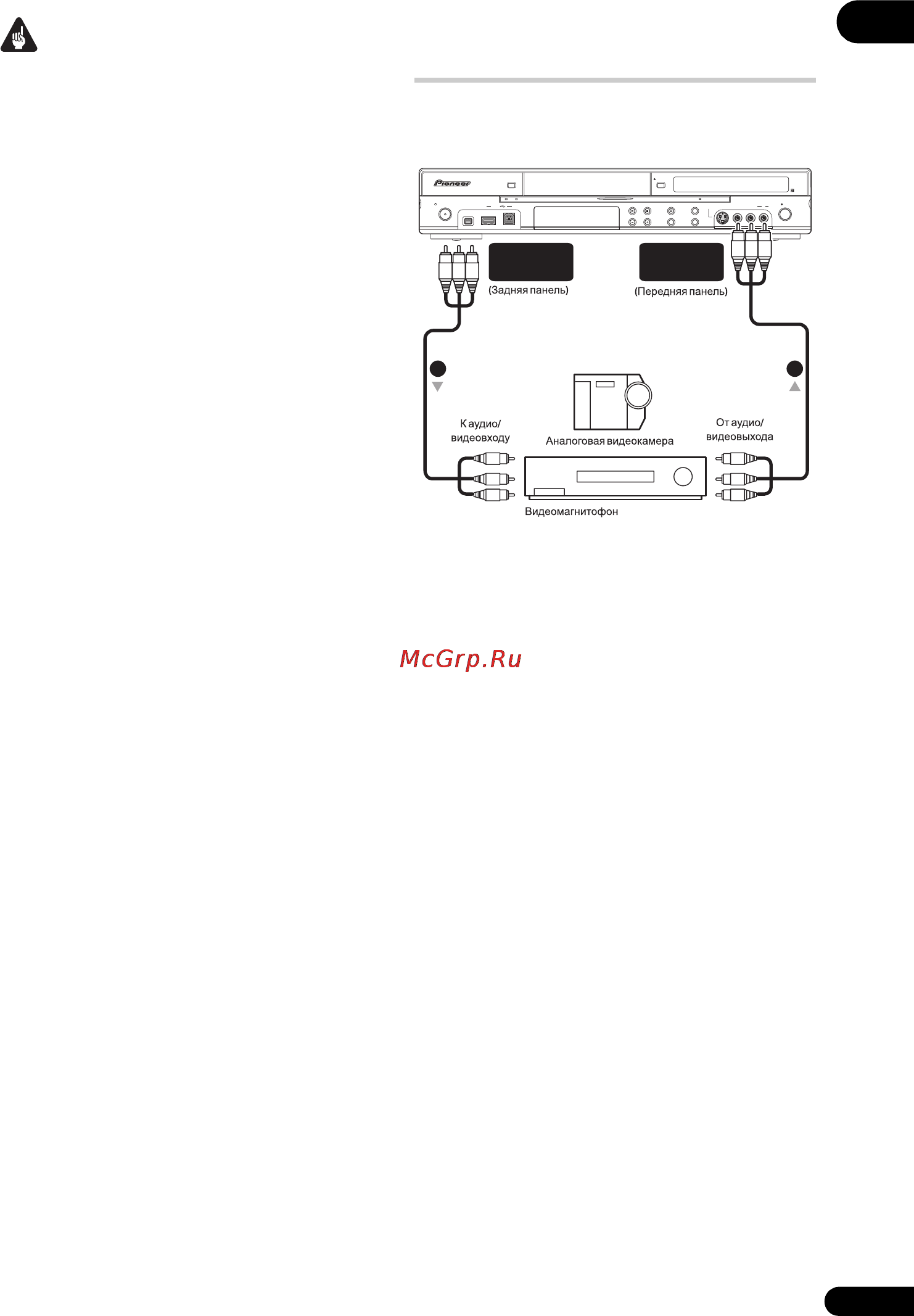 Pioneer DVR-LX61 [23/162] Подключение других аудио видео источников