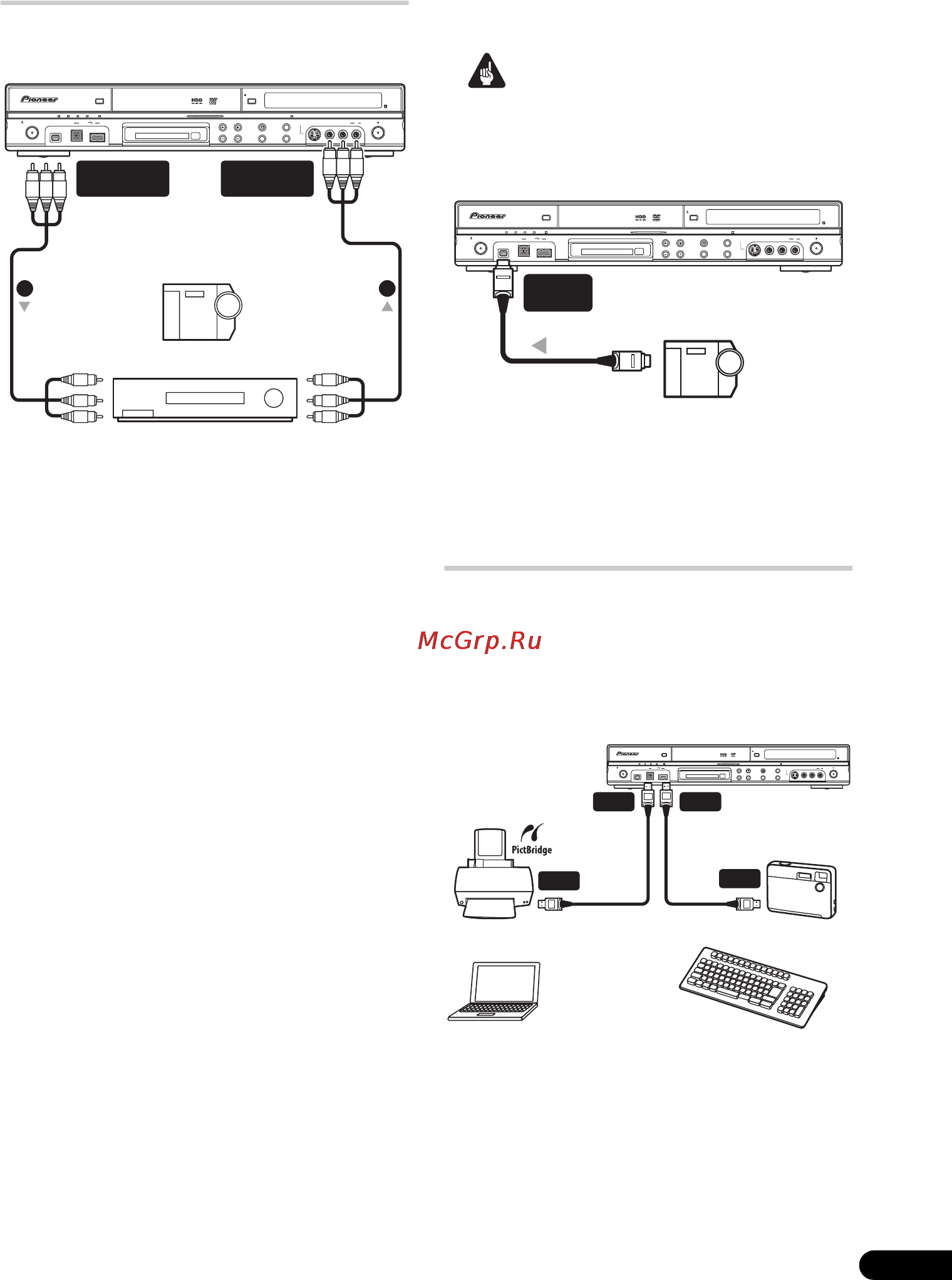 Pioneer DVR-LX70D [23/163] Подключение устройств usb