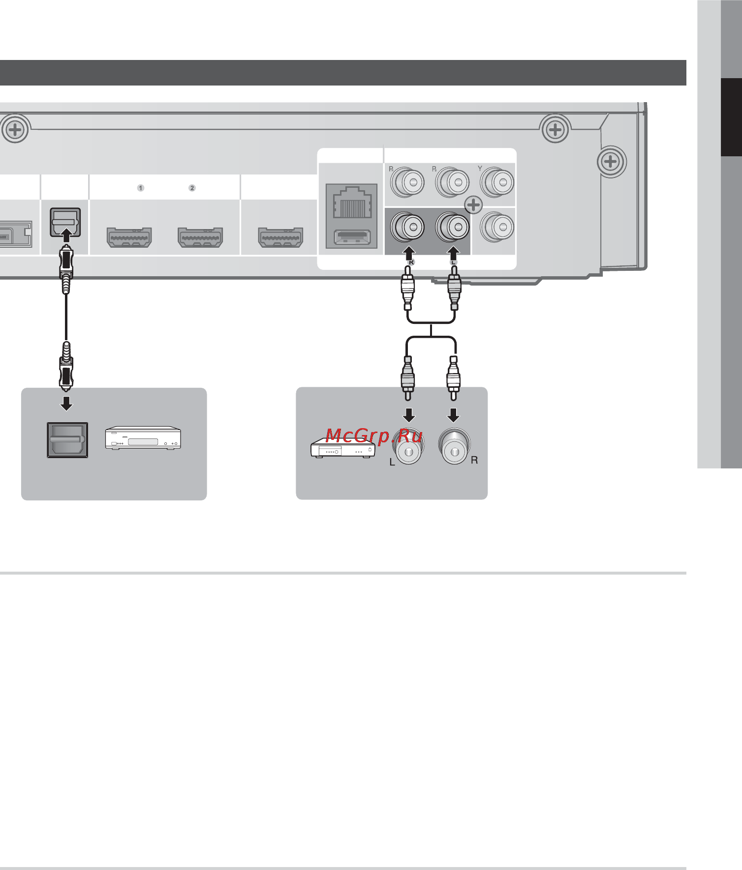 Samsung HT-C5500 [159/268] Рознім aux підключення зовнішнього аналогового пристрою