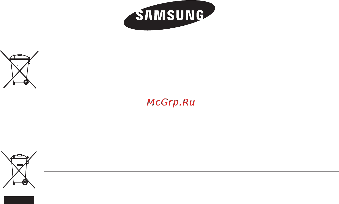 Samsung HT-C5500 [67/268] Correct disposal of this product waste electrical electronic equipment