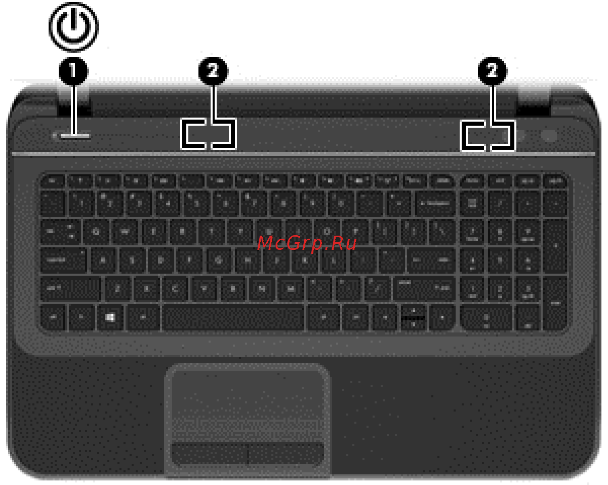 HP Pavilion Sleekbook 15-b120er D2Y43EA [22/87] Кнопки и динамики