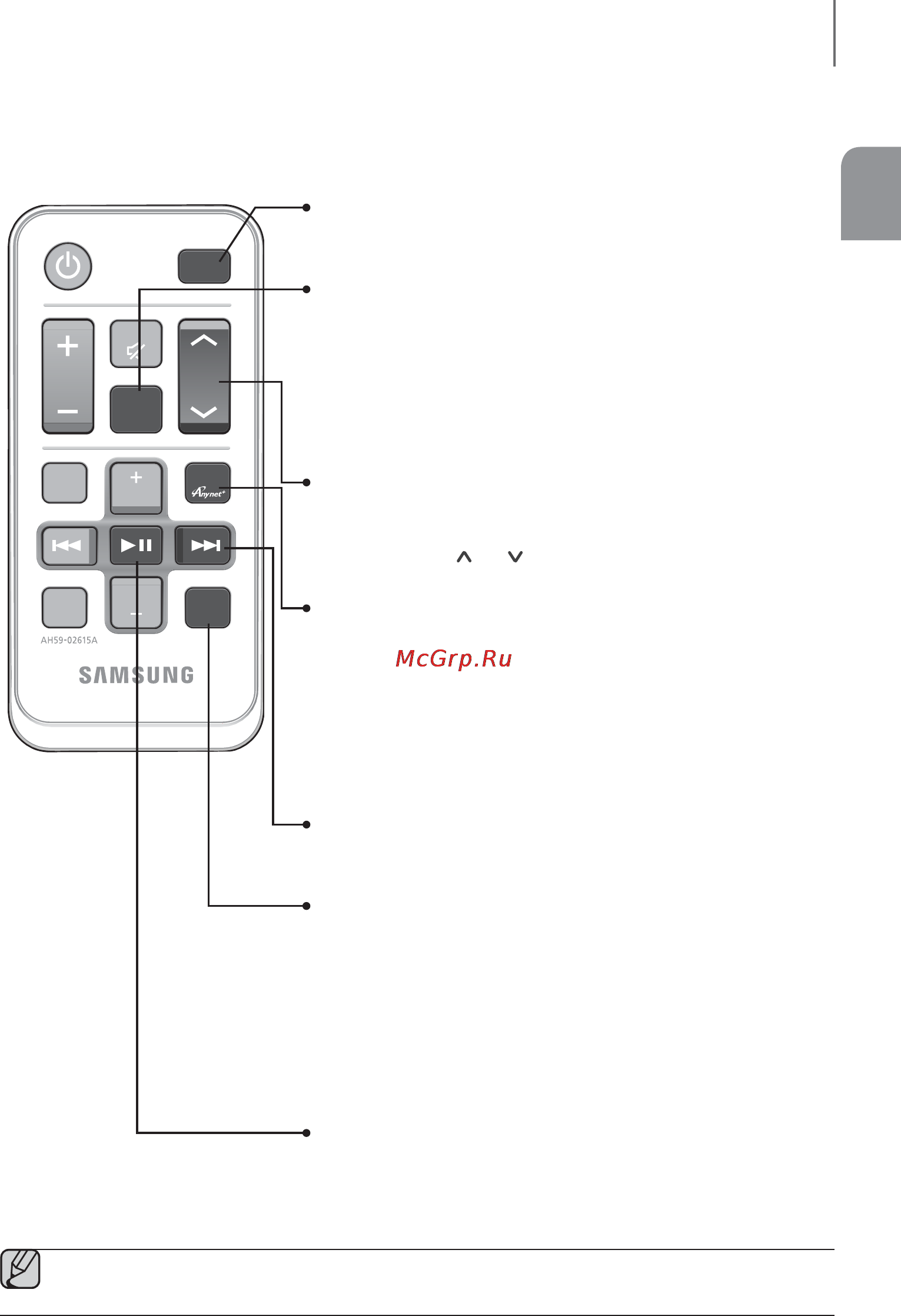 Samsung HW-H600 [55/69] Пульт дистанційного керування