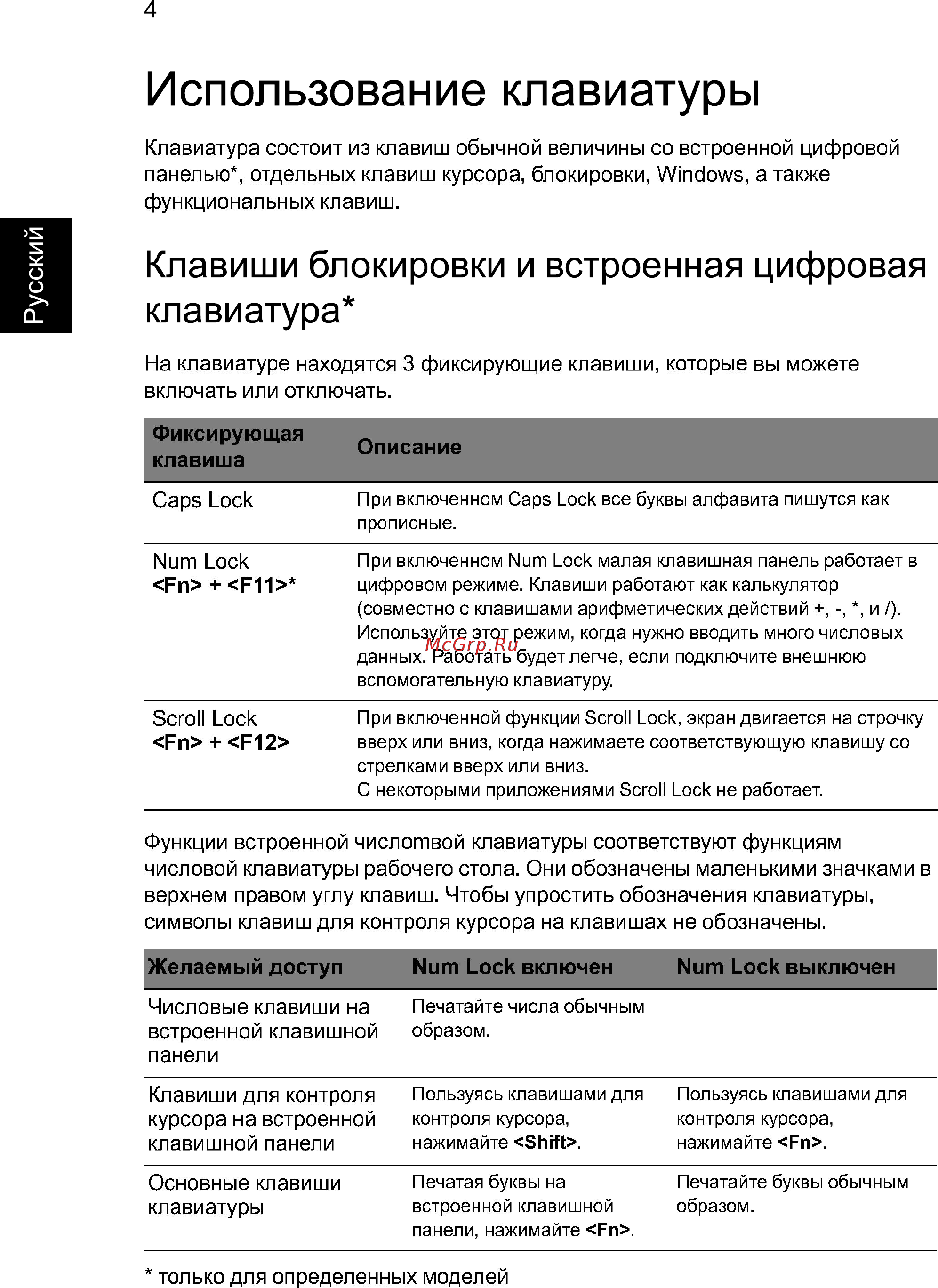 Acer Aspire E1-531-10002G32Mnks (NX.M12ER.039) [26/88] Использование клавиатуры