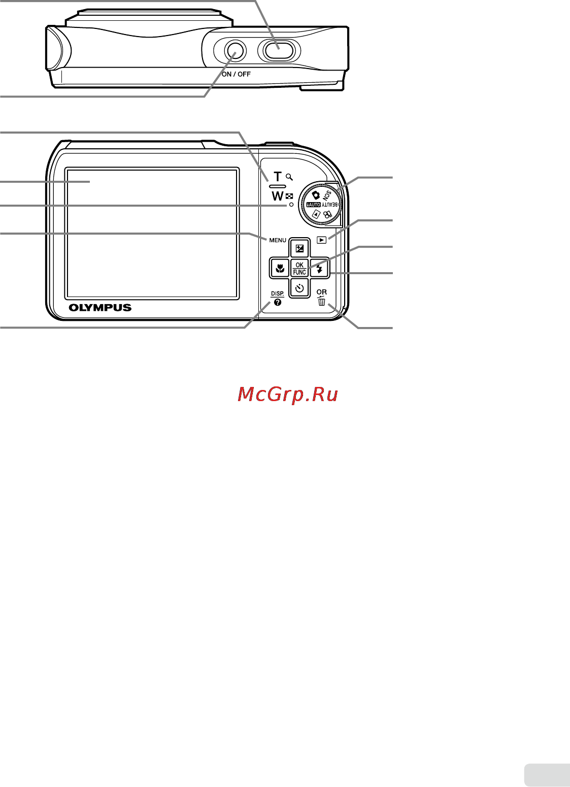 Olympus MJU-5000 Инструкция по эксплуатации онлайн [7/67] 84353