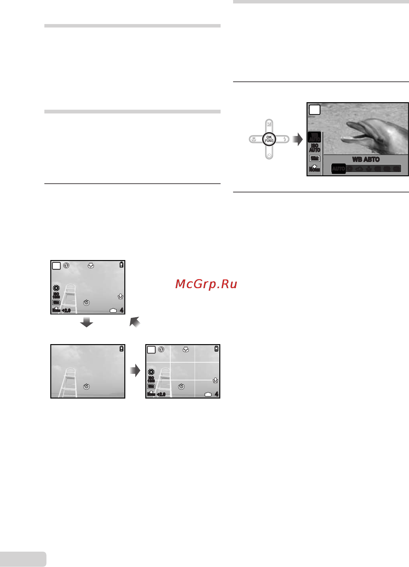 Olympus MJU-550WP [22/62] Увеличение яркости монитора усиление подсветки