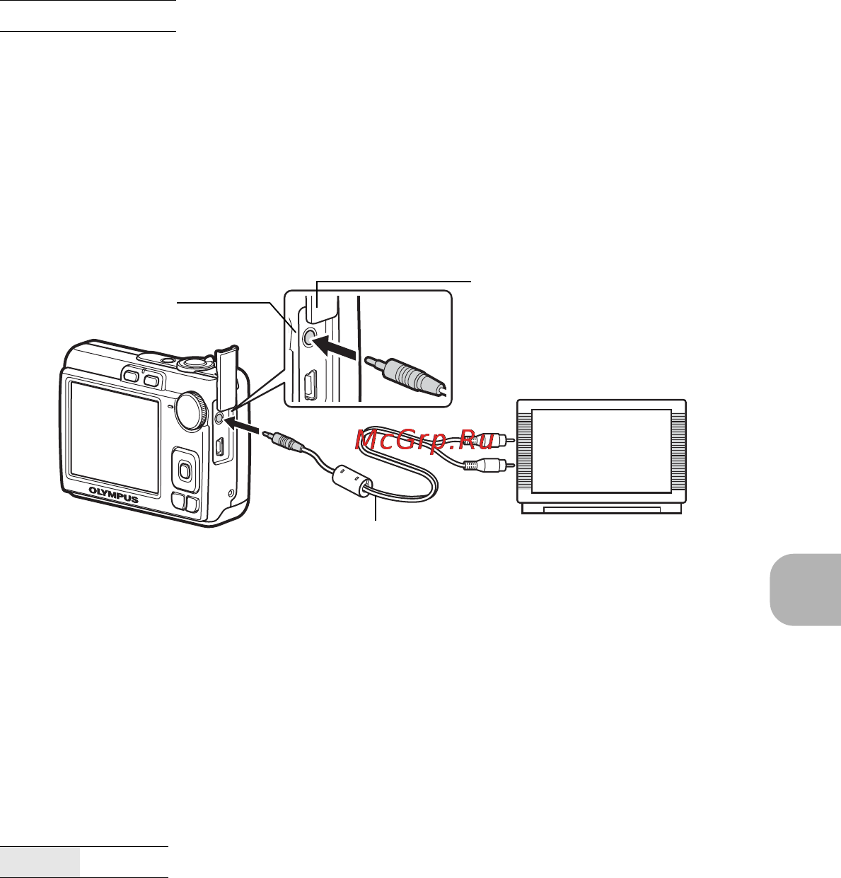 Olympus X-815 [25/61] Воспроизведение снимков через тв