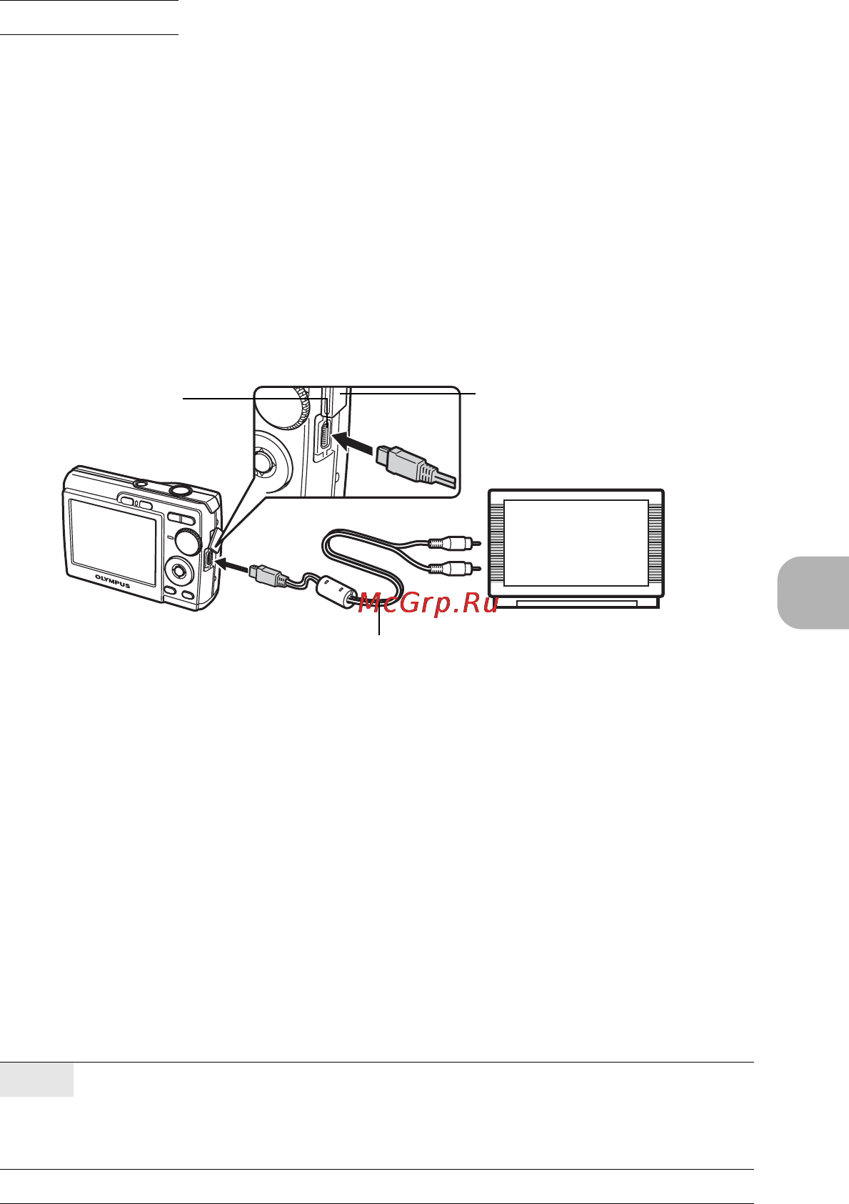 Olympus FE-180 [29/80] Воспроизведение снимков через тв