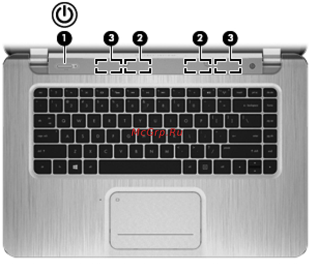 HP Spectre XT TouchSmart 15-4000er C1S47EA [24/112] Кнопки динамики и антенны