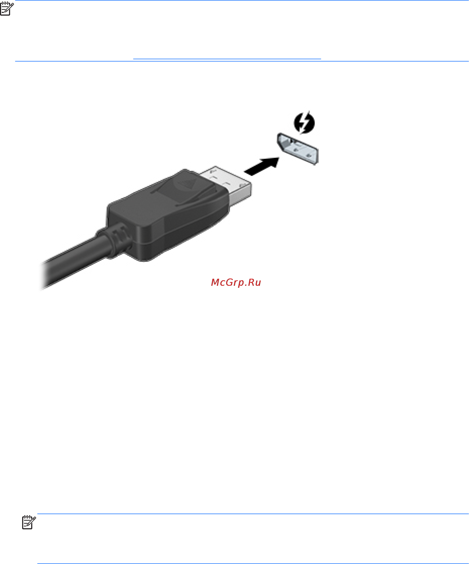 HP Spectre XT TouchSmart 15-4000er C1S47EA [45/112] Подключение устройства thunderbolt displayport
