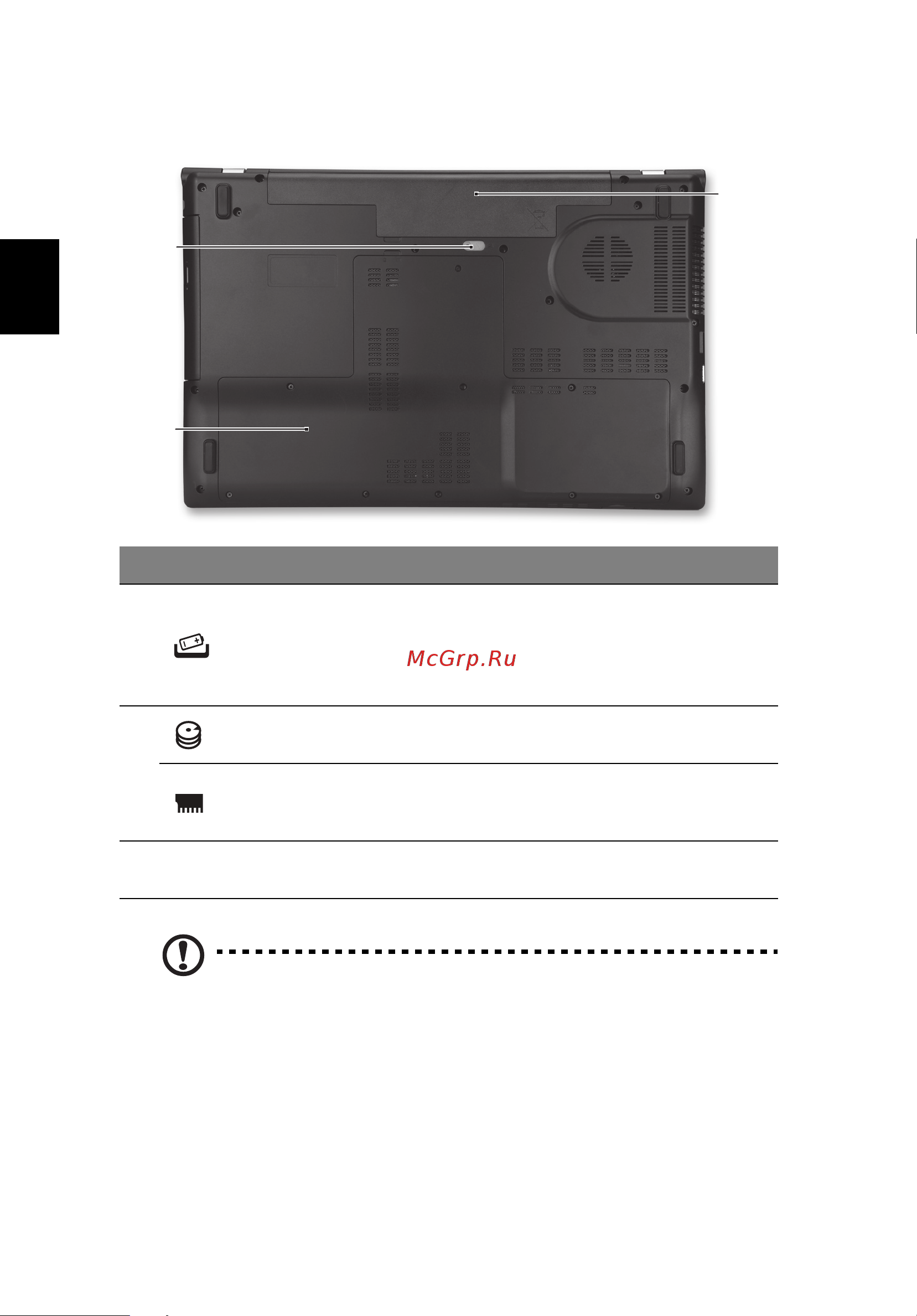 Acer Aspire V3-771G-33124G50Makk [10/11] Вид снизу