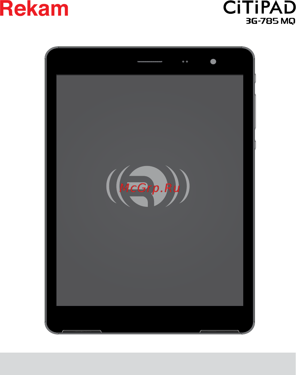 Rekam Citipad 3G-785MQ Инструкция по эксплуатации онлайн