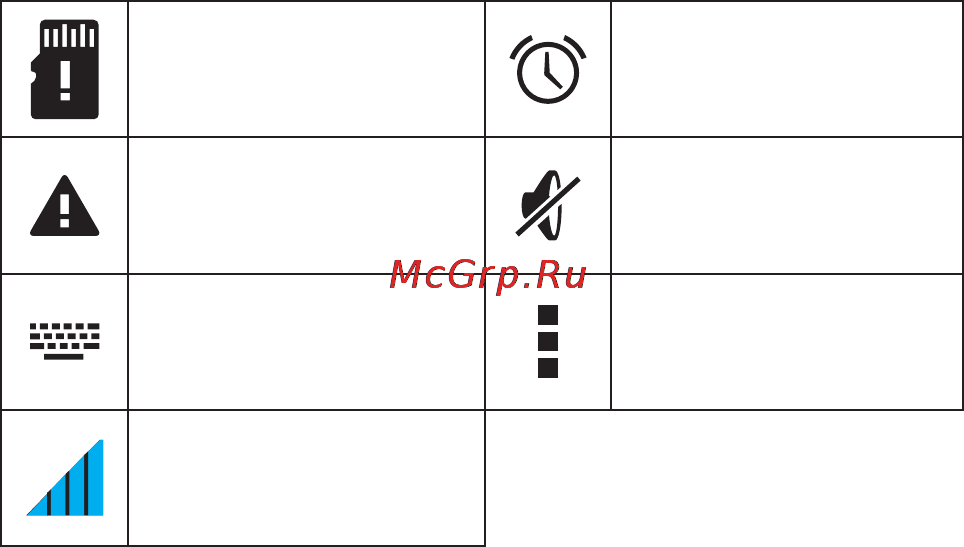Rekam Citipad L-700 3G [8/72] Когда на панели состояния появляется сообщение коснитесь пальцем нижней части экрана около иконки сообщений откроется список сообщений выберите необходимое сообщение и подтвердите информацию после этого вы можете закрыть список сообщений коснувшись нижней части экрана