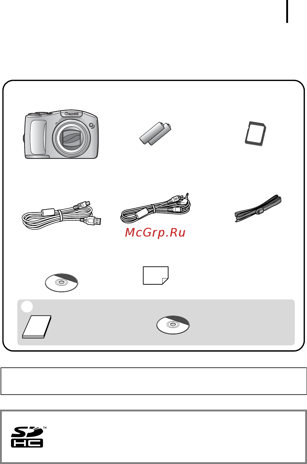 Canon SX100 Silver [3/214] Карта памяти входящая в комплект поставки камеры может не обеспечивать полное использование возможностей камеры