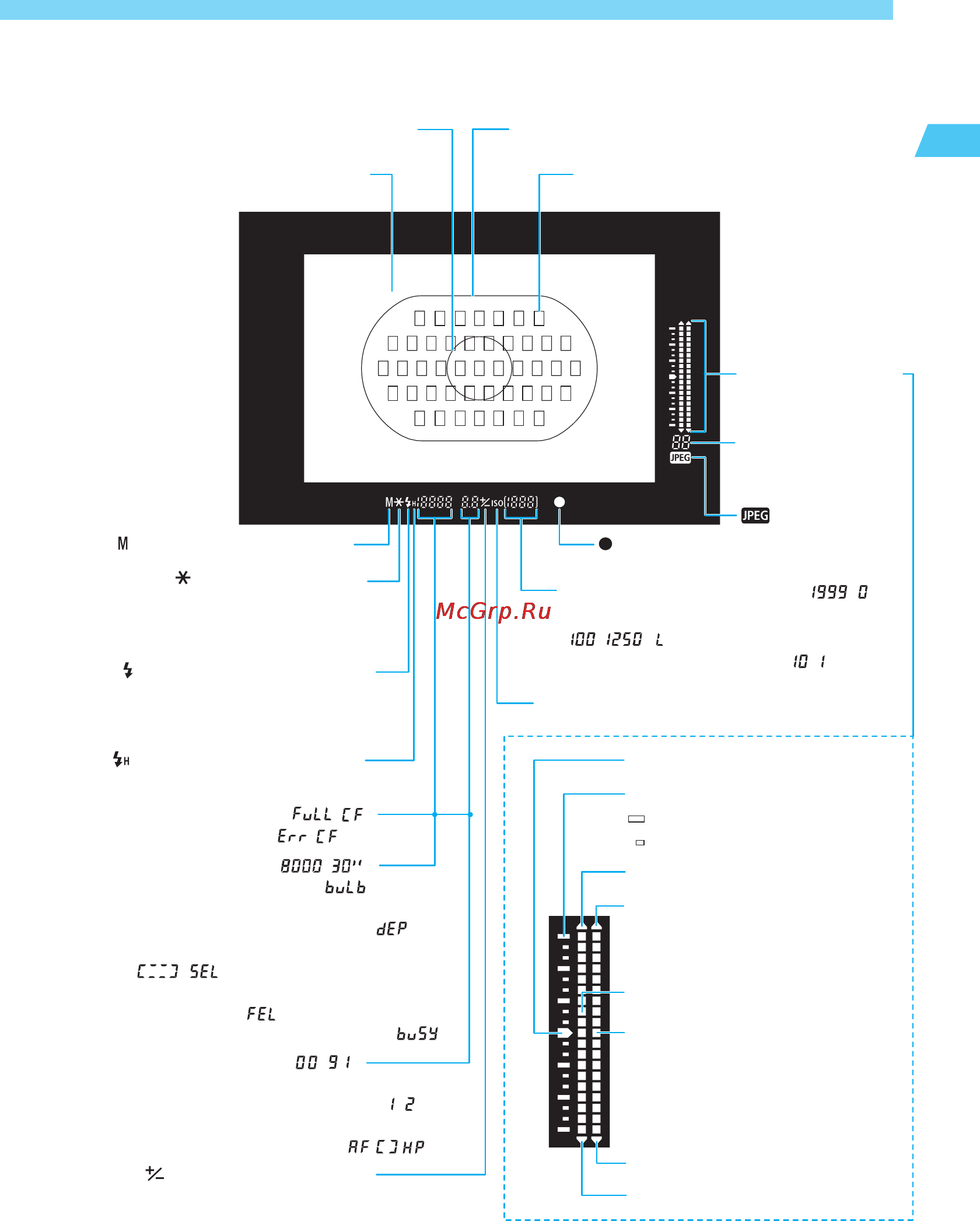 Canon EOS 1 DS [19/176] Информация в видоискателе