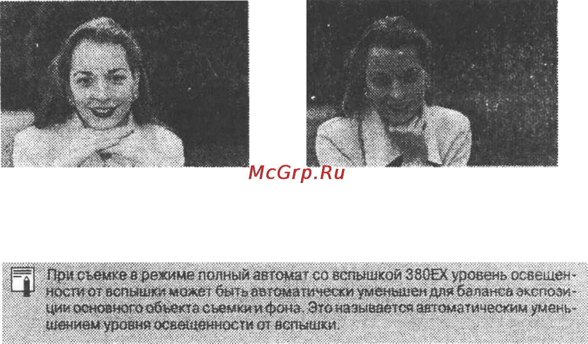 Canon 380 EX [19/48] Использование вспышки в качестве источника заполняющего света