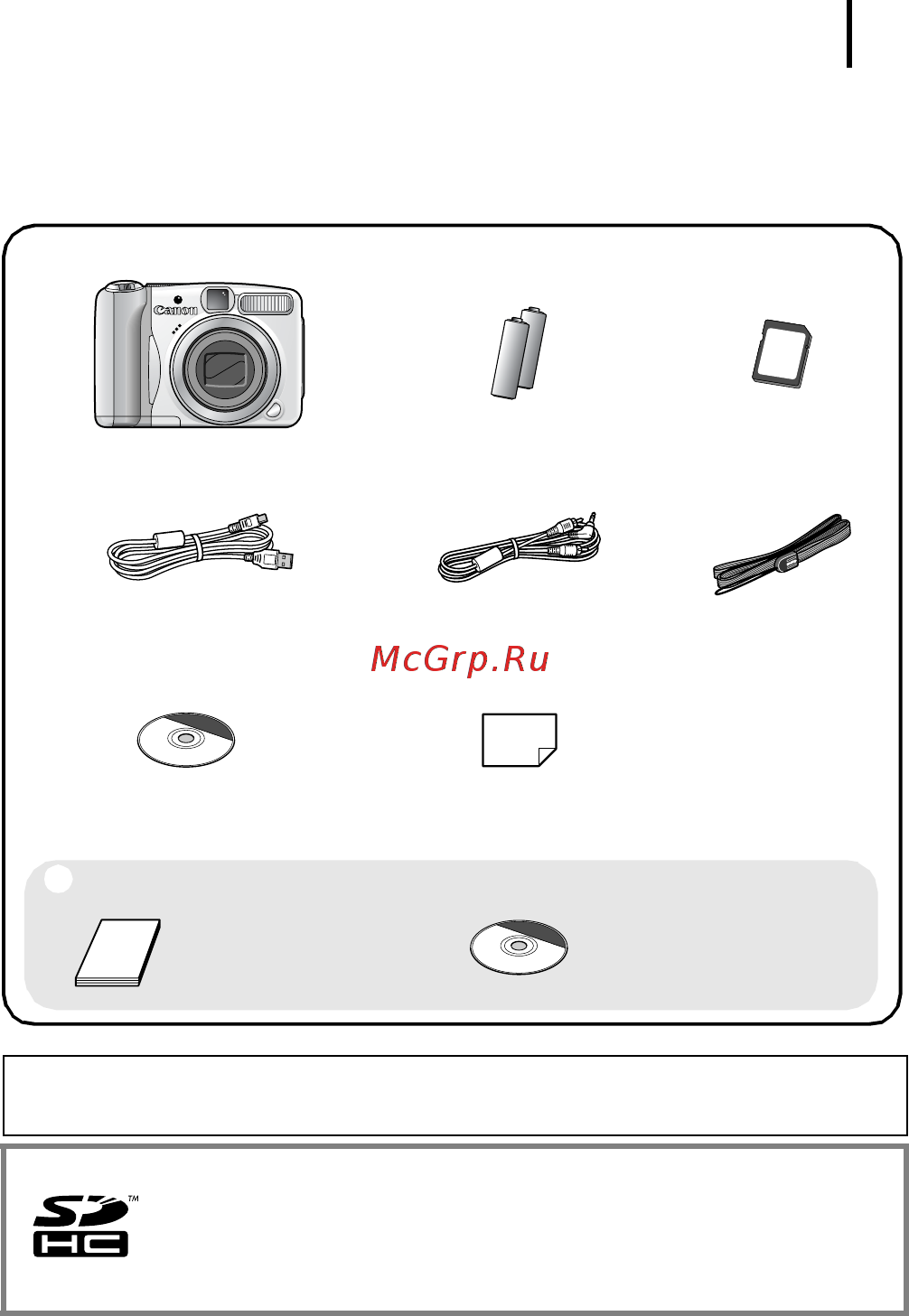 Canon POWERSHOT A720 IS [3/206] С этой камерой можно использовать карты памяти sd sdhc sd high capacity sd большой емкости multimediacards mmcplus и hc mmcplus в настоящем руководстве для этих карт ис...