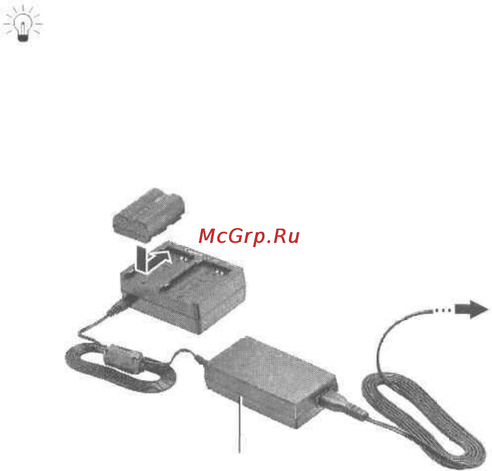 Canon POWERSHOT G2 [25/151] Зарядка с помощью компактного блока питания
