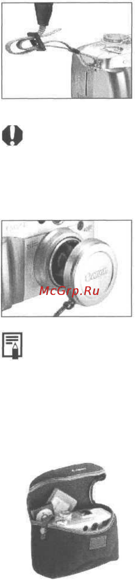 Canon POWERSHOT G2 [30/151] Закрепление ремня