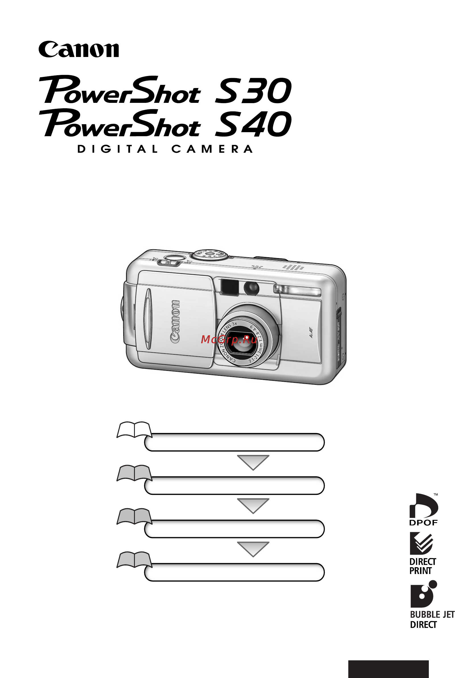 Canon POWERSHOT S30 Инструкция по эксплуатации онлайн