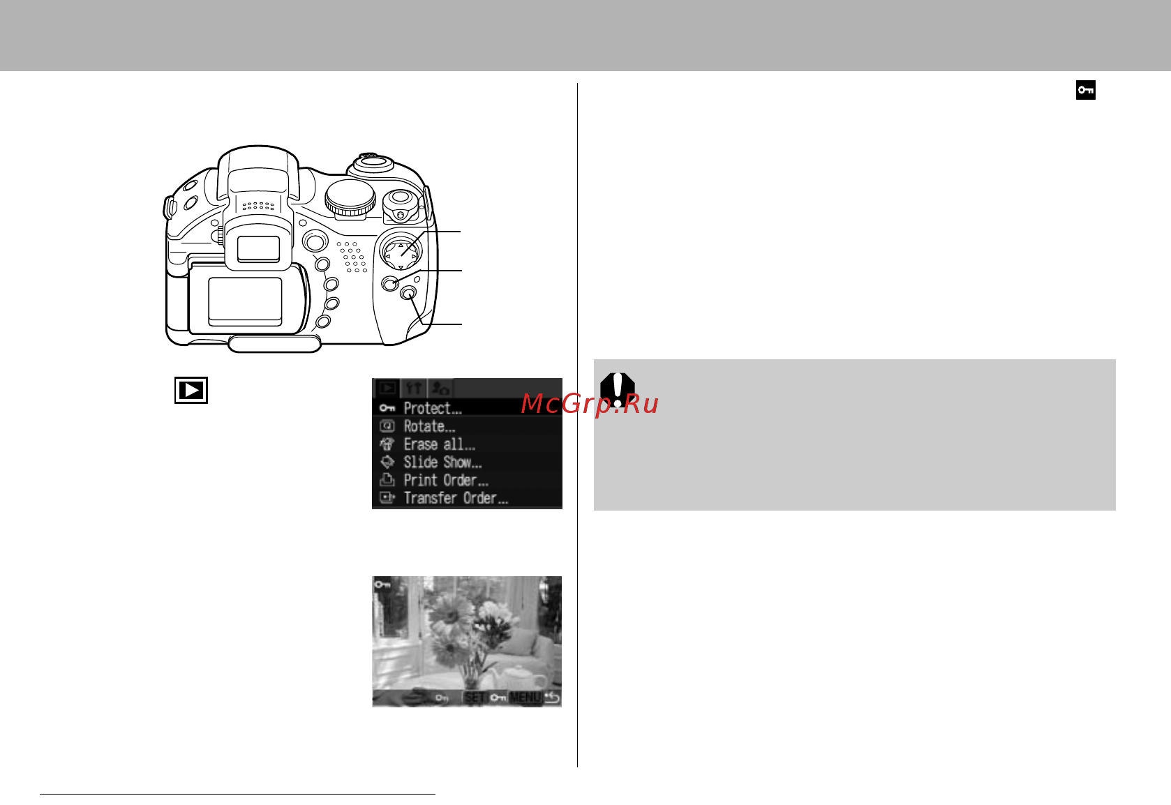 Canon POWERSHOT S1 IS [108/172] Защита изображений
