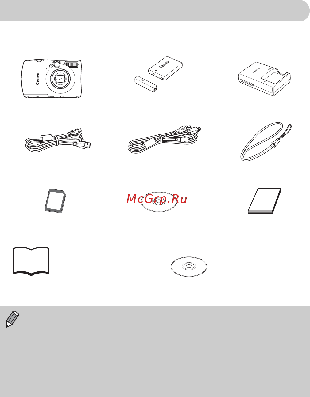 Canon IXUS 980 IS B [2/36] Прилагаемую карту памяти можно использовать для проверки новой камеры и тестовой съемки