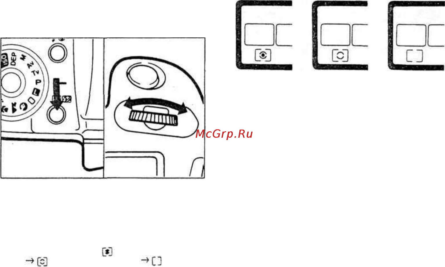 Canon EOS 100 [34/80] Выбор режима экспонометрического замера