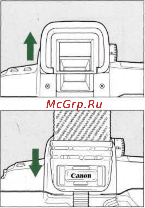 Canon EOS 3 [89/146] Прикрепление крышки к окуляру