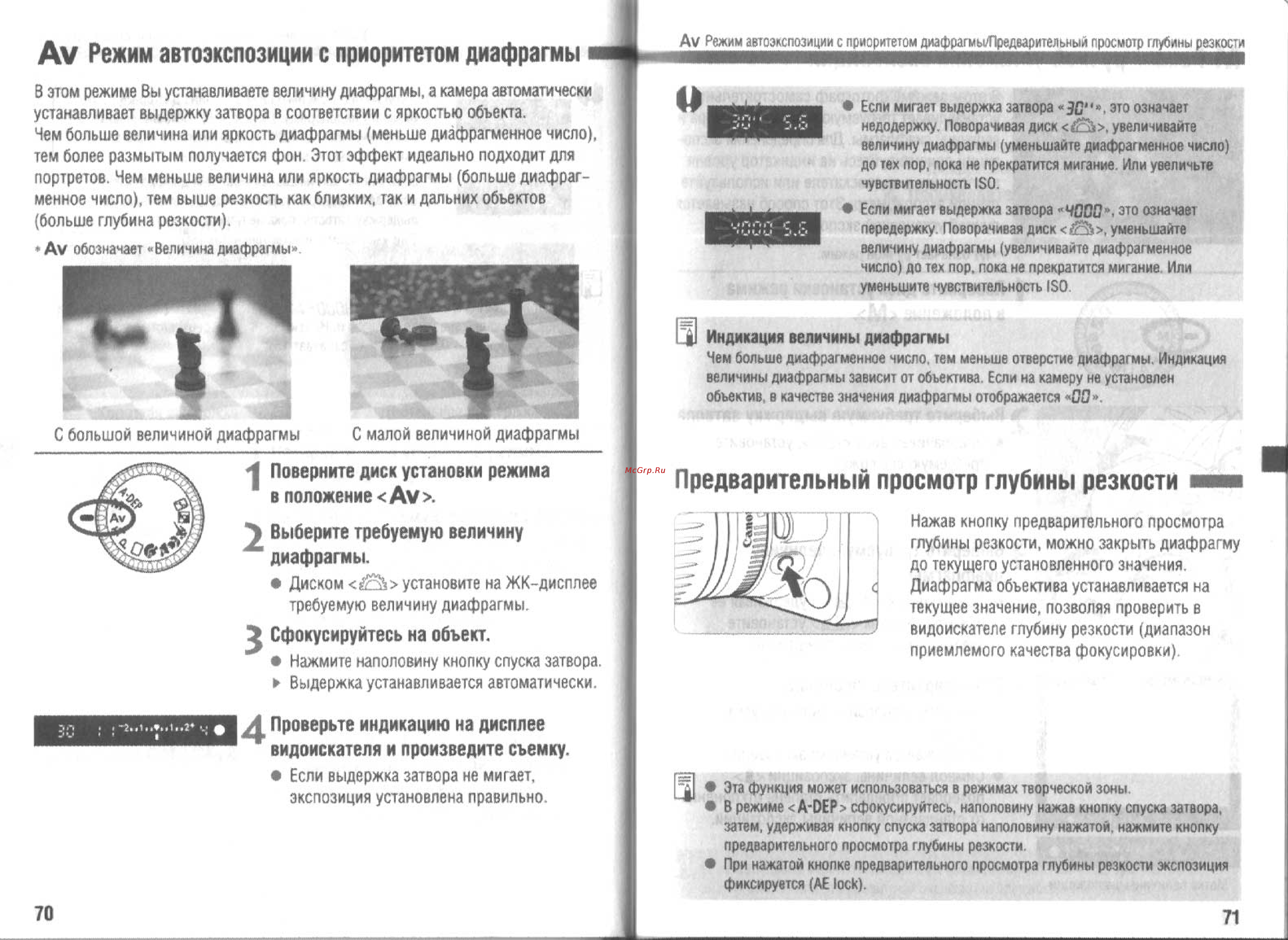 Canon EOS 300D [36/70] Av режим автоэкспозиции с приоритетом диафрагмы