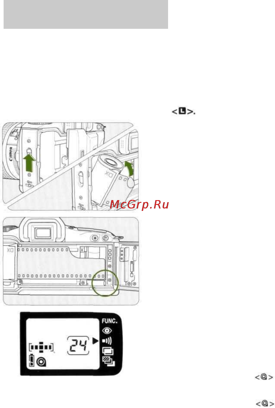 Canon EOS 300QD [20/75] Вставьте кассету с пленкой под