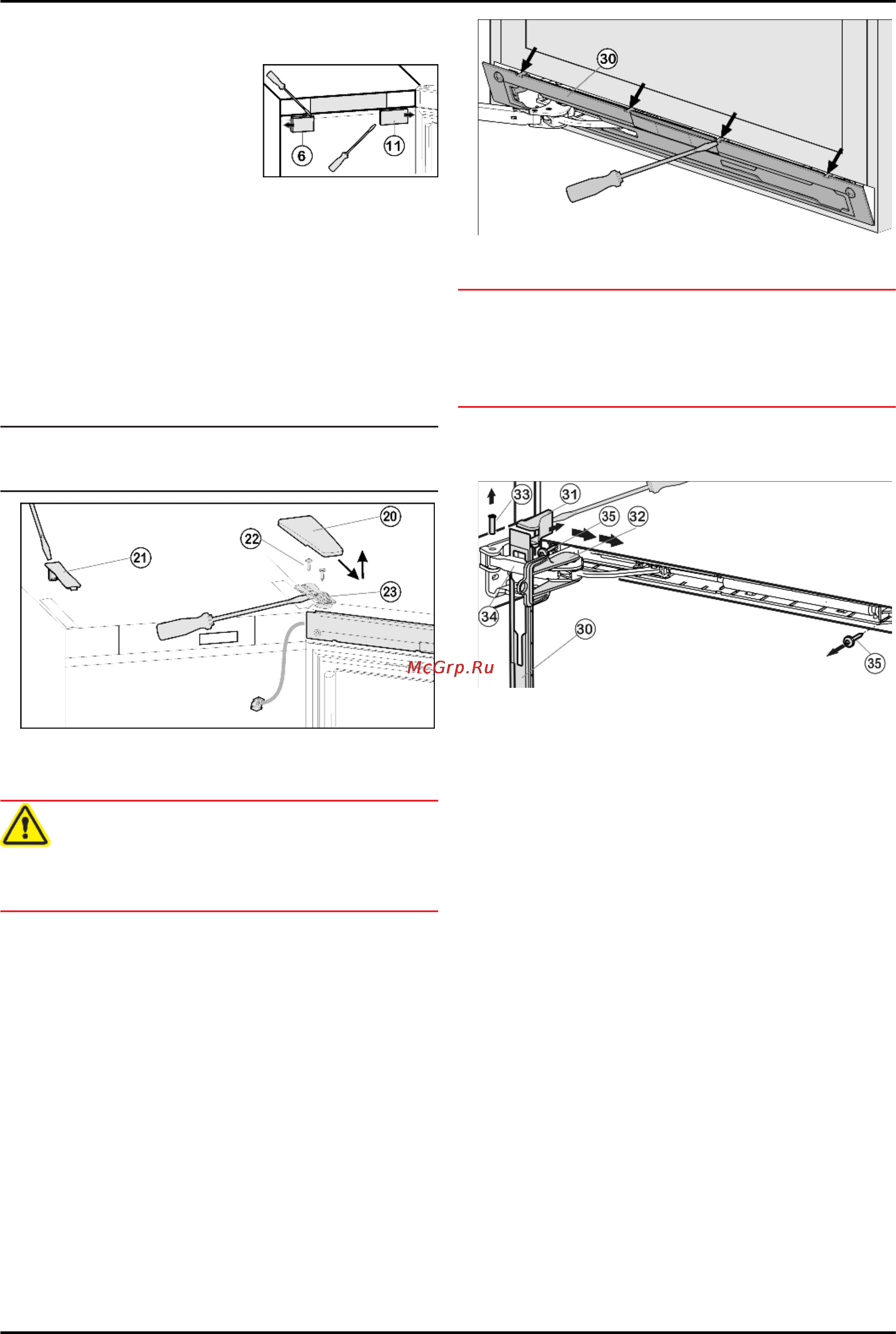 Liebherr CBNes 3957-22 [8/26] Снятие верхней двери