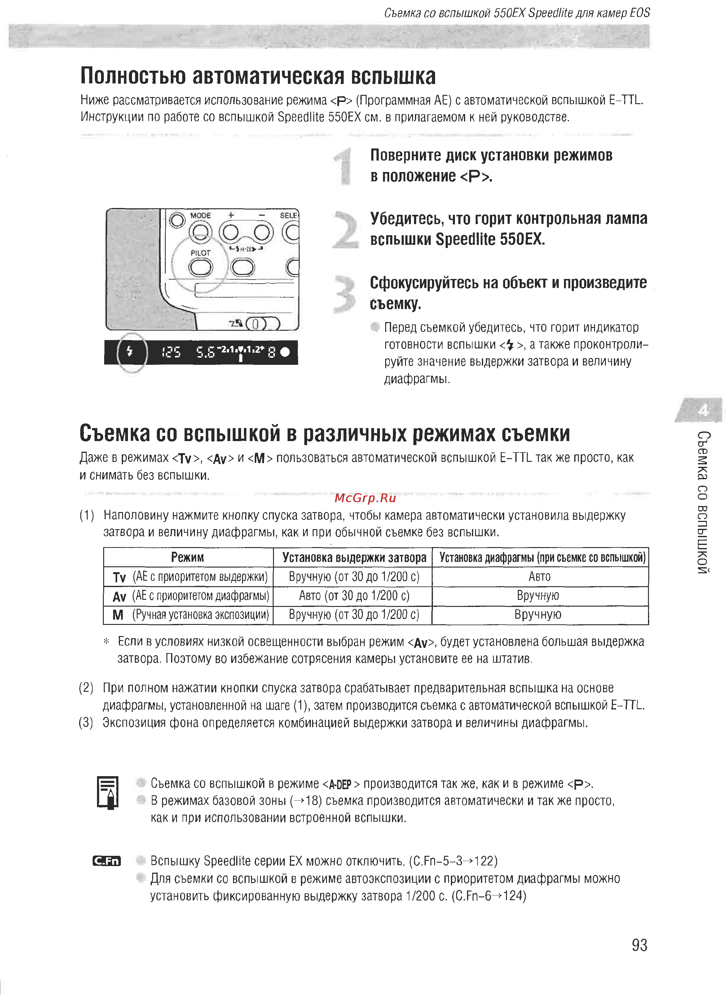 Canon EOS D60 [91/146] Полностью автоматическая вспышка