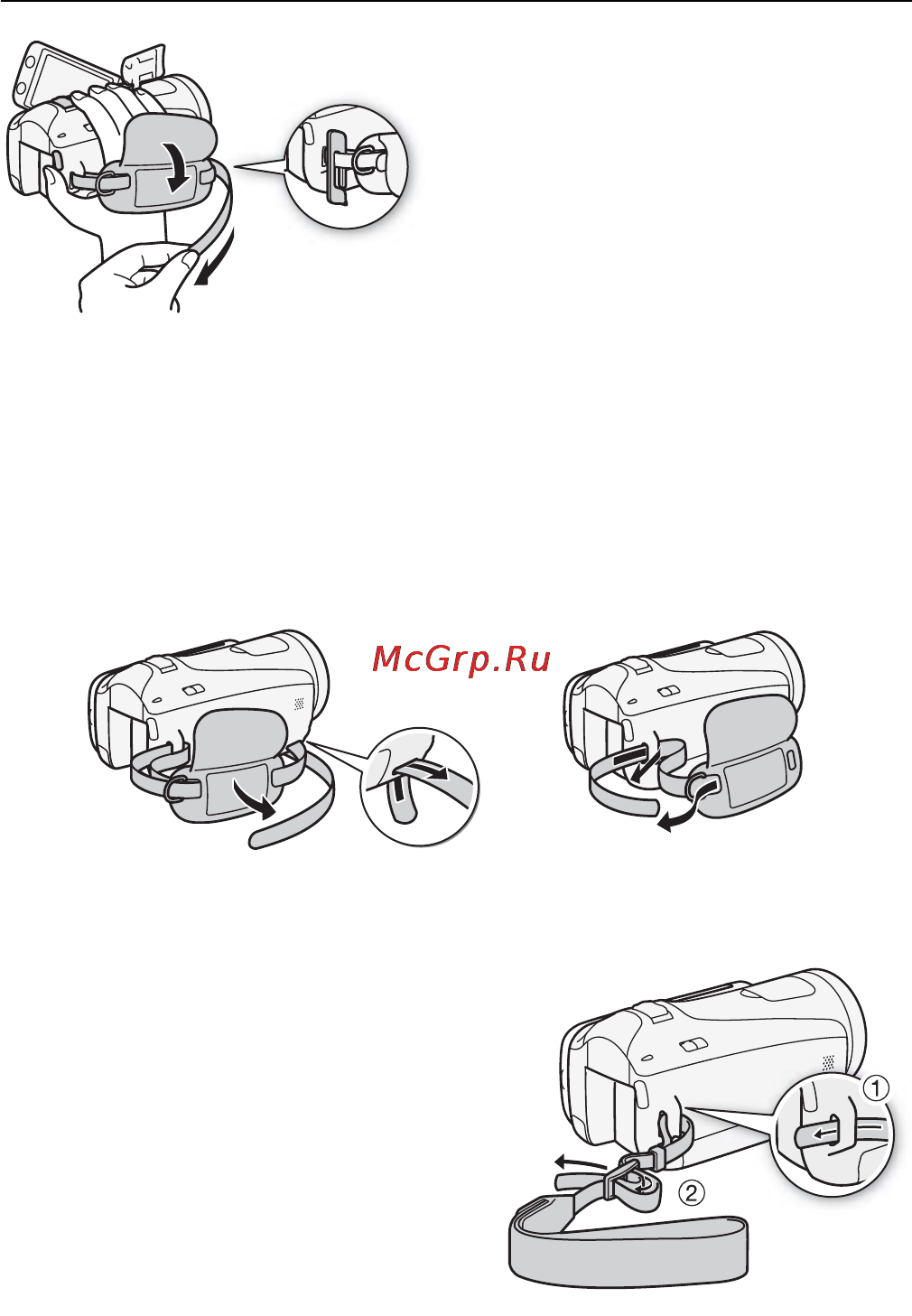 Canon LEGRIA HF M406 [23/204] Ремень ручки и другие ремни