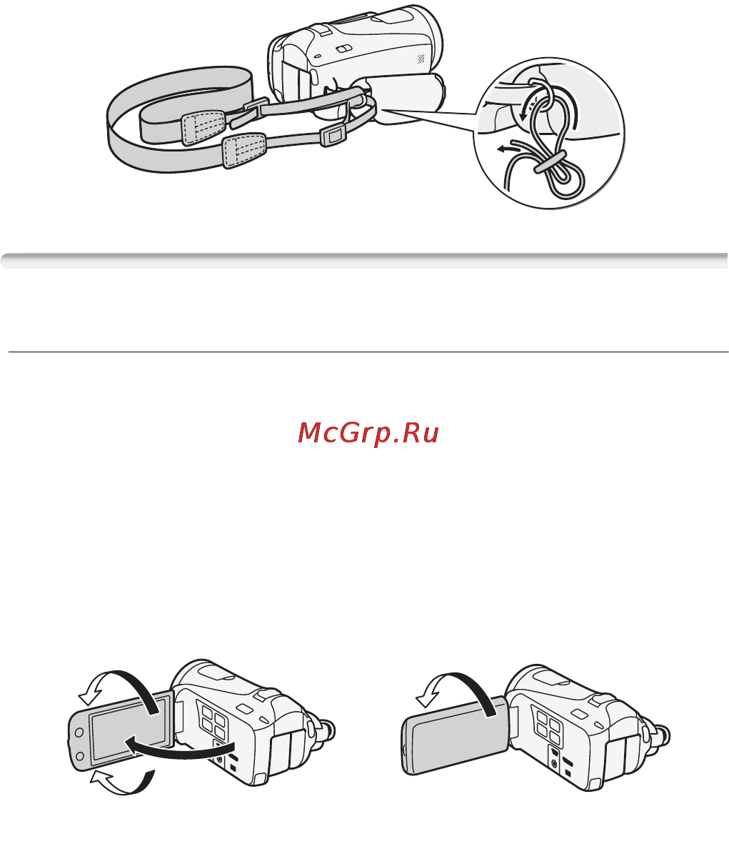 Canon Legria HF M46 [24/204] Настройка положения и яркости жк дисплея