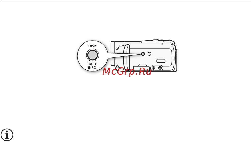 Canon LEGRIA HFM31 [26/231] Подсветка жк дисплея