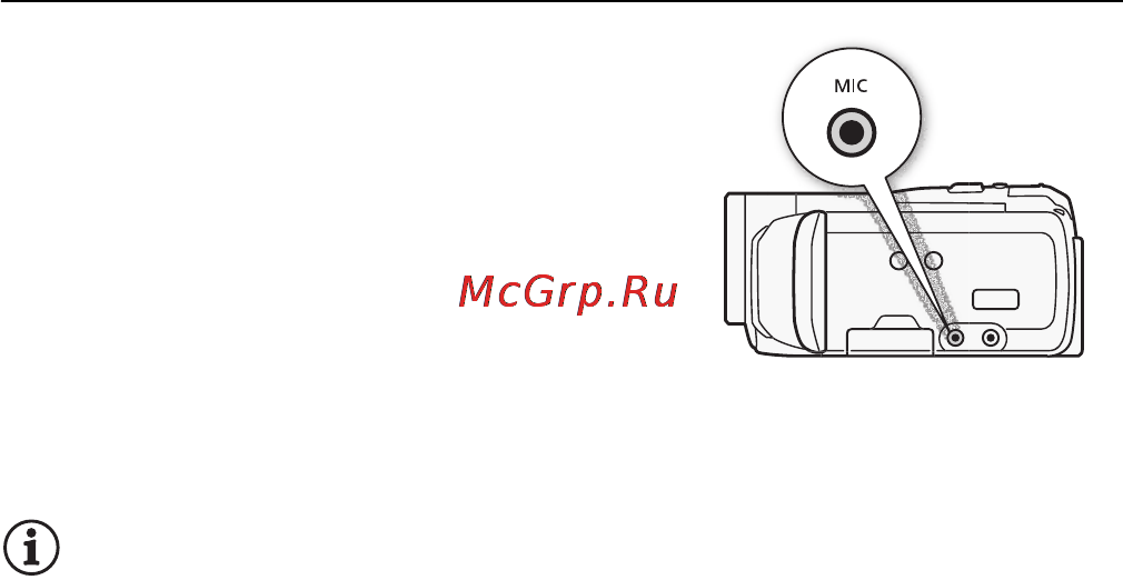 Canon LEGRIA HFM32 [92/233] Использование других микрофонов