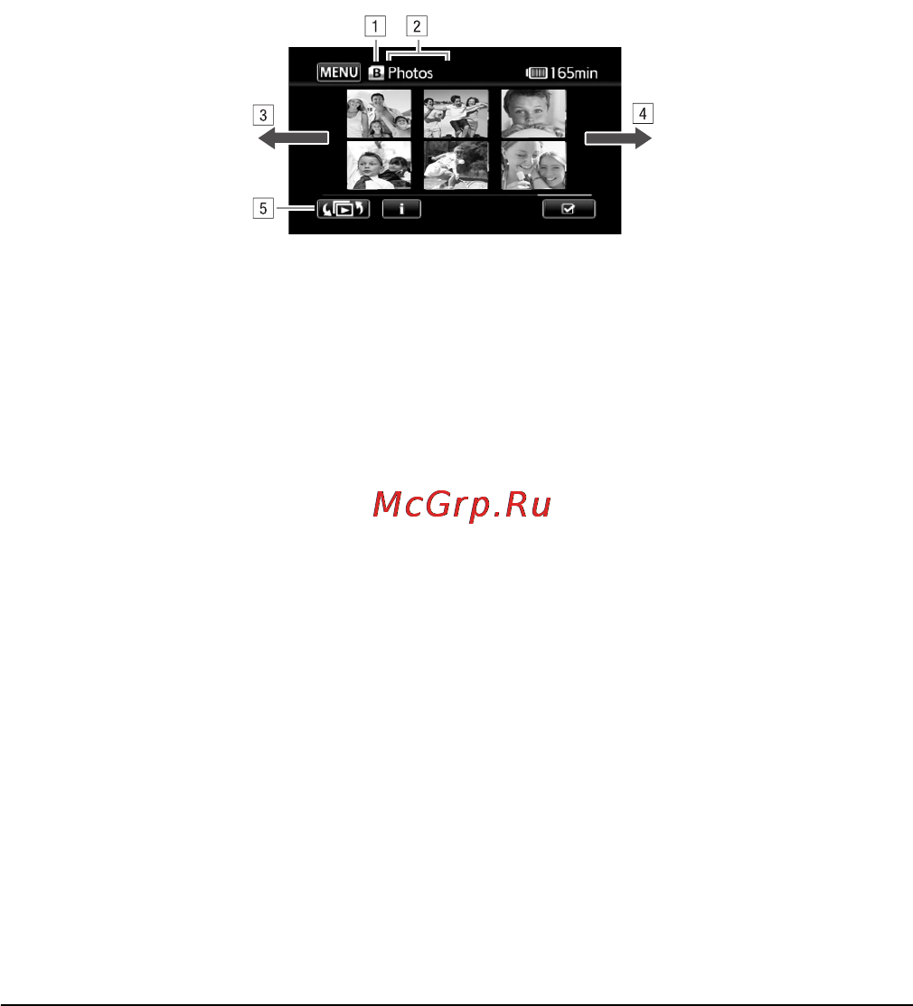 Canon LEGRIA HFS21 [113/239] Функция быстрого перехода между фотографиями