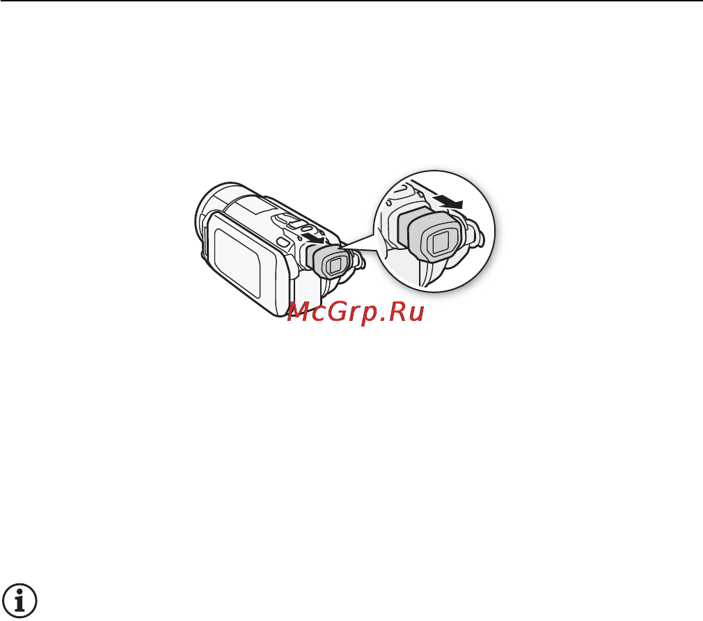 Canon LEGRIA HFS21 [26/239] B использование видоискателя